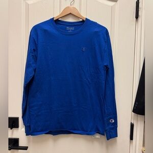 Champion long sleeve blue shirt